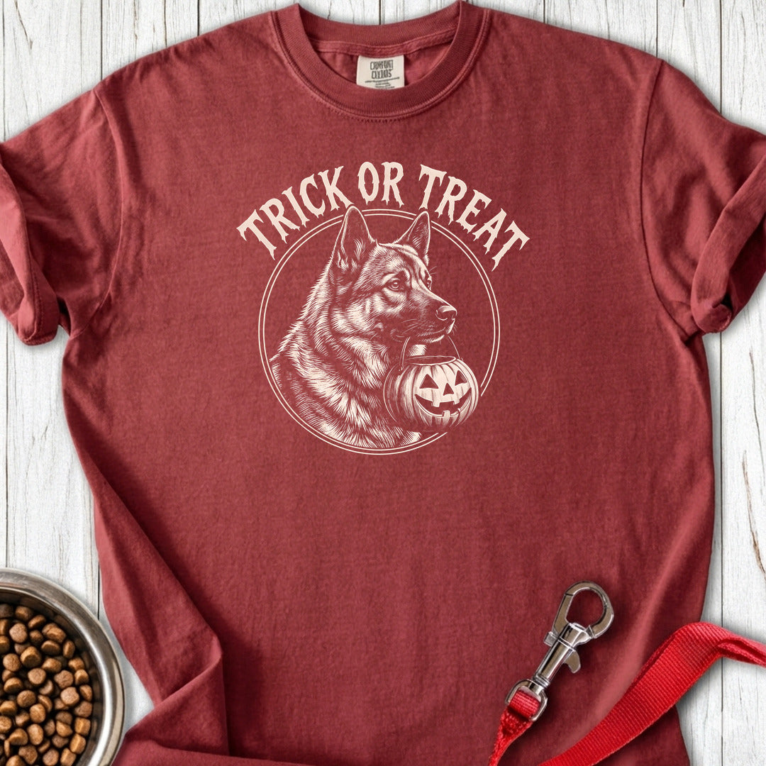 Trick Or Treat Premium Tee — Brick