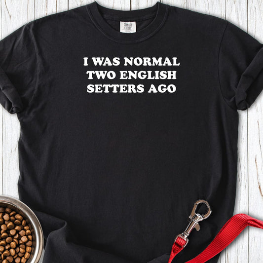 Two English Setters Premium Tee Black