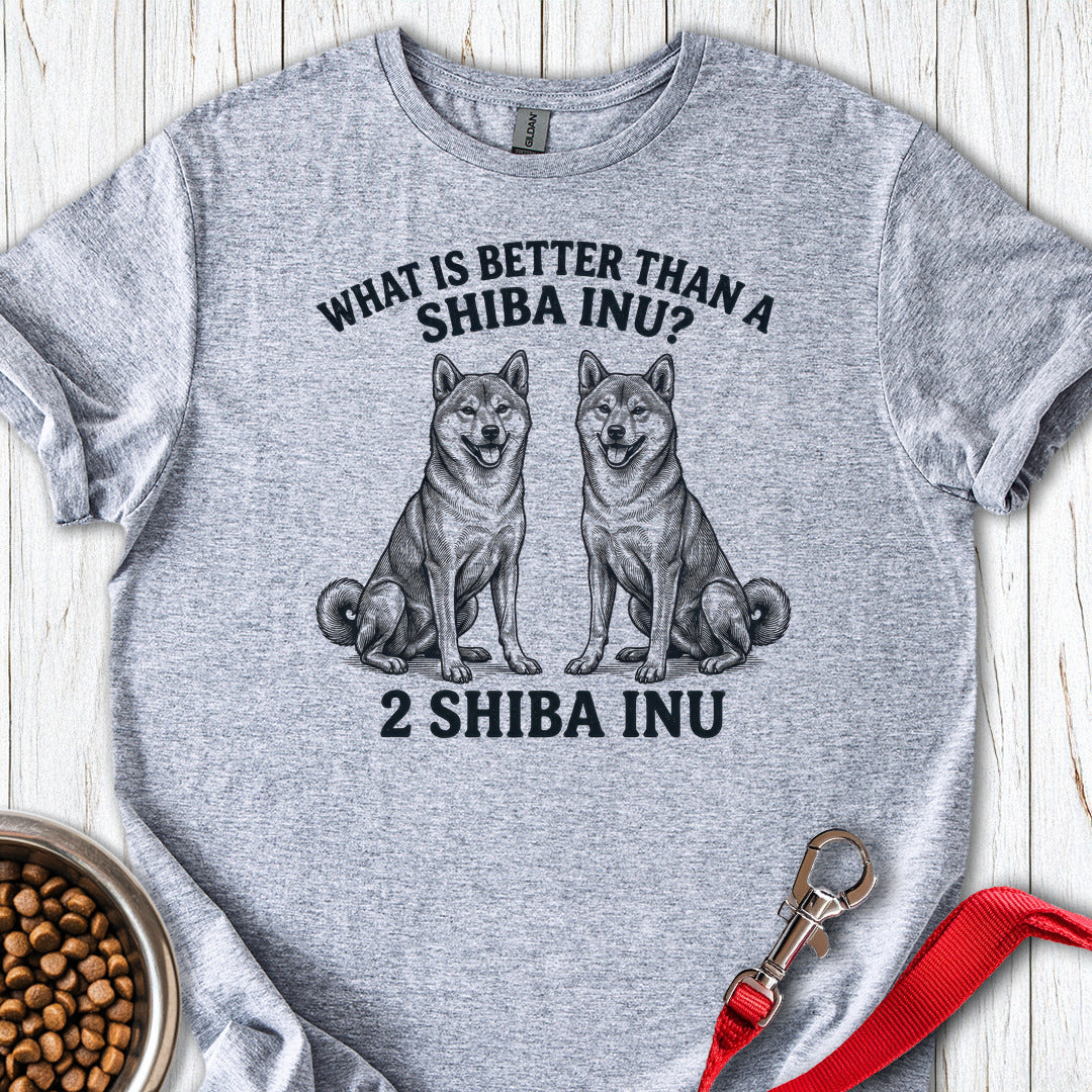 Two Shiba Inu Sport Grey