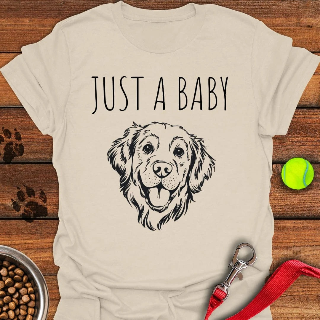 Just a Baby Golden Retriever T-Shirt Natural