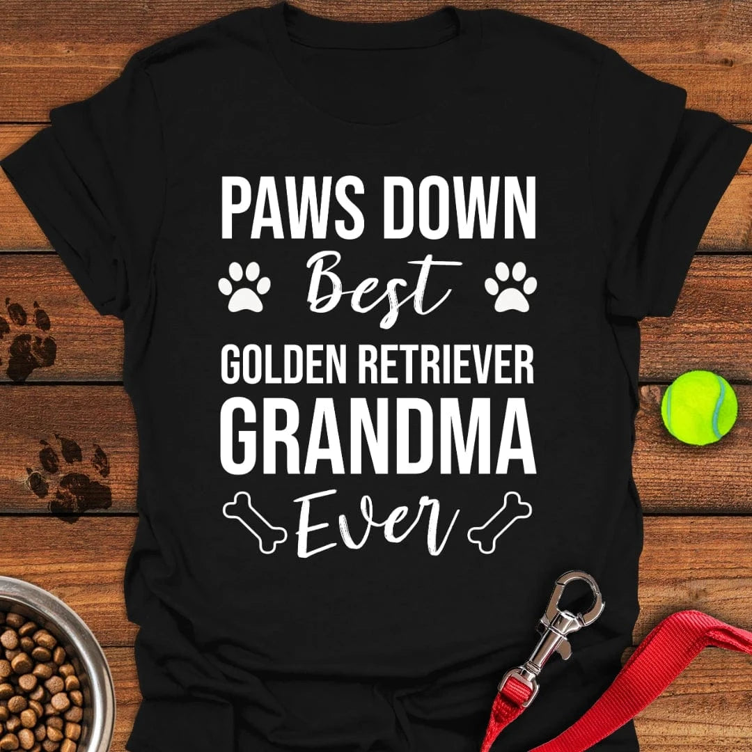 Golden Retriever Grandma T-Shirt Black