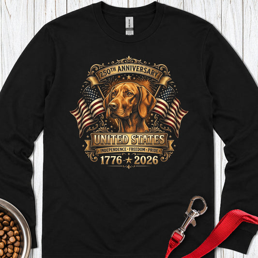 Vizsla 250 Years Anniversary Long Sleeve — Black