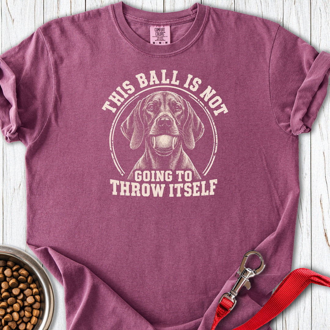 Vizsla Ball Premium Tee — Berry
