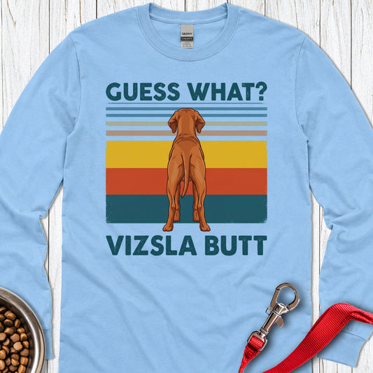 Vizsla Butt Long Sleeve — Carolina Blue