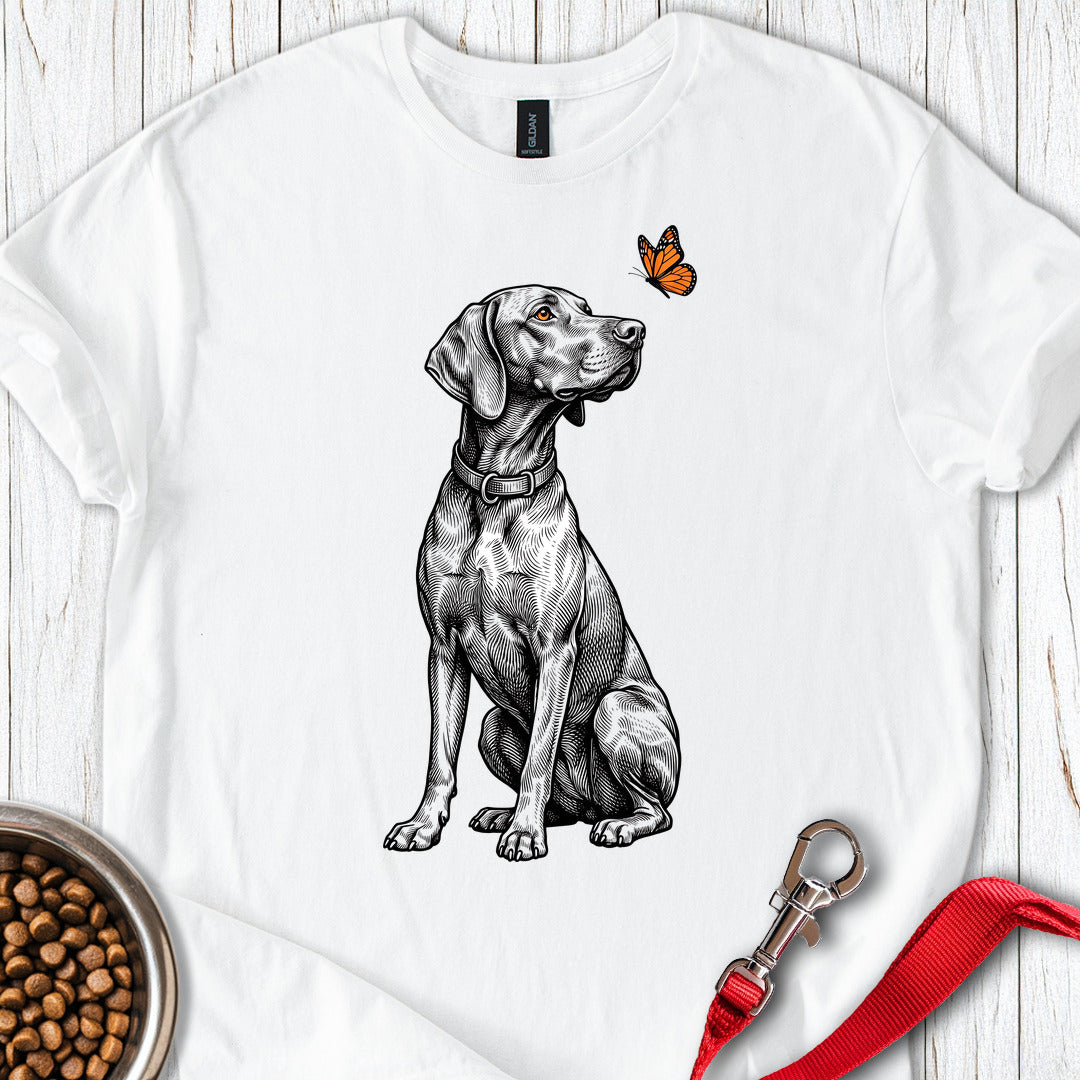 Vizsla Butterfly — White