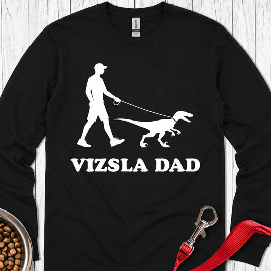 Vizsla Dad Long Sleeve — Black