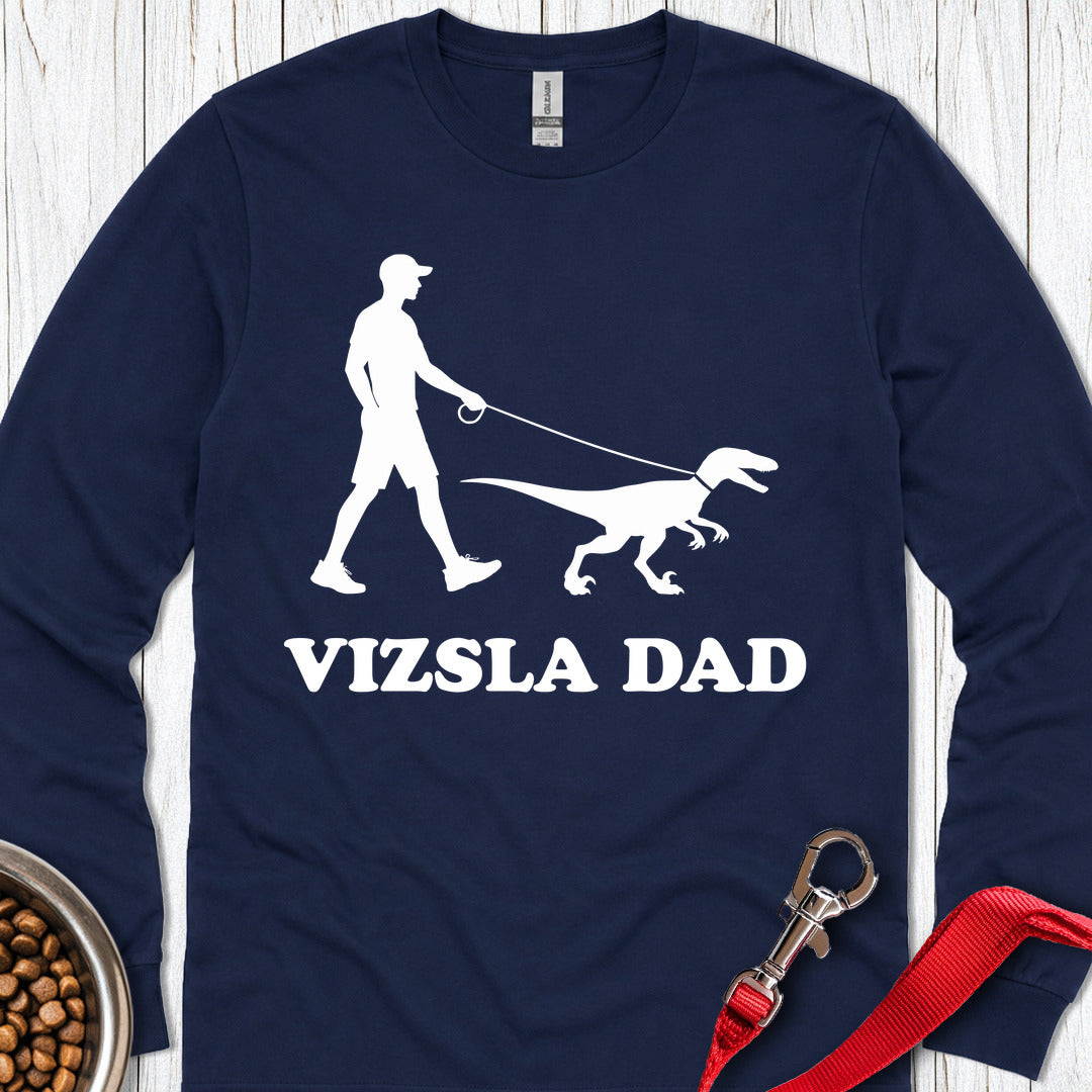 Vizsla Dad Long Sleeve — Navy