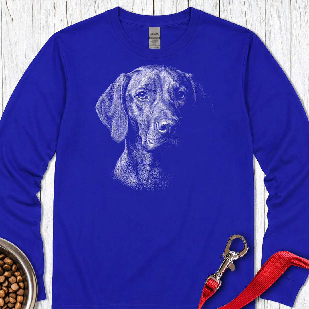 Vizsla Engraved Long Sleeve Royal