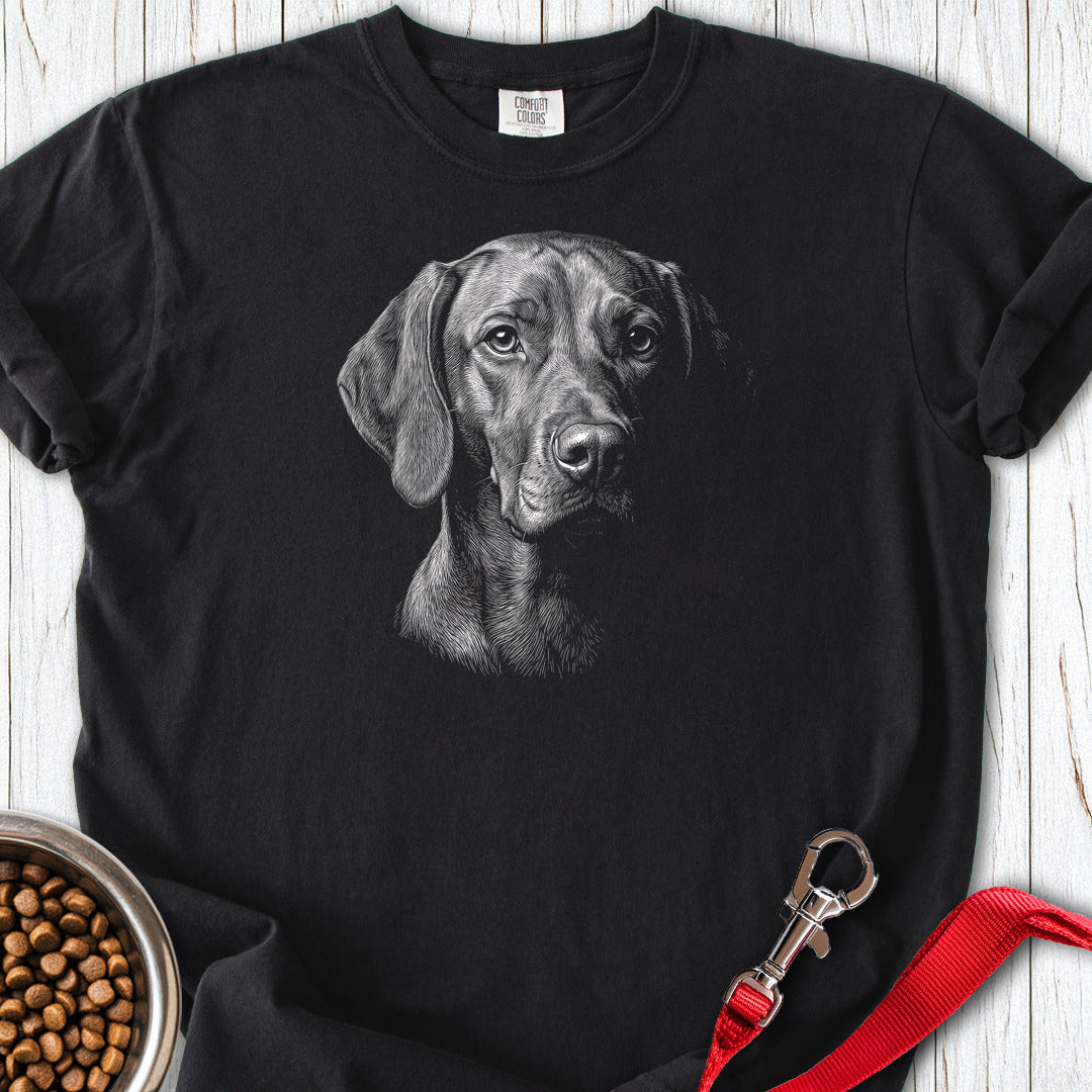 Vizsla Engraved Premium Tee — Black