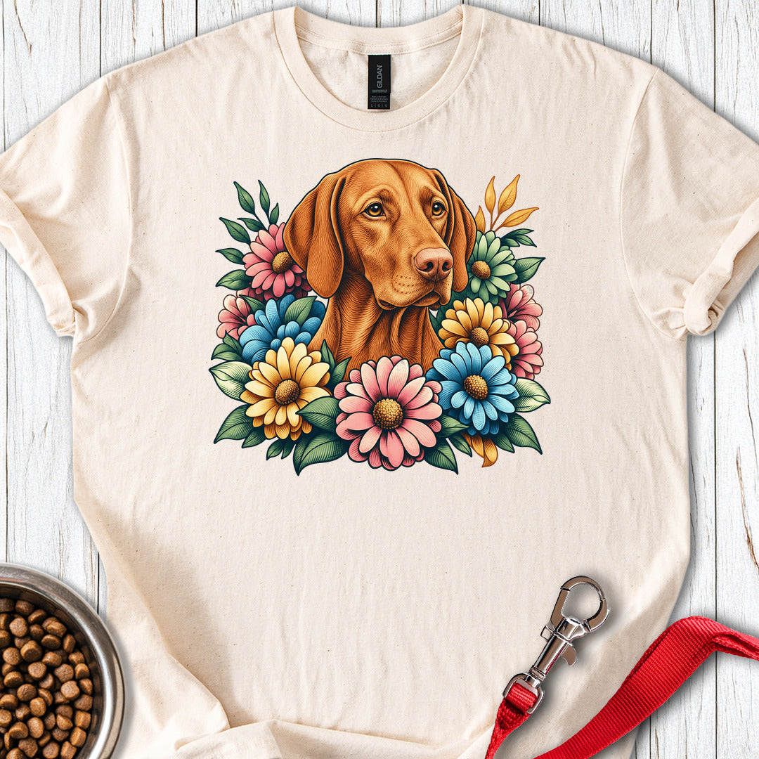 Vizsla Flower Wreath — Natural