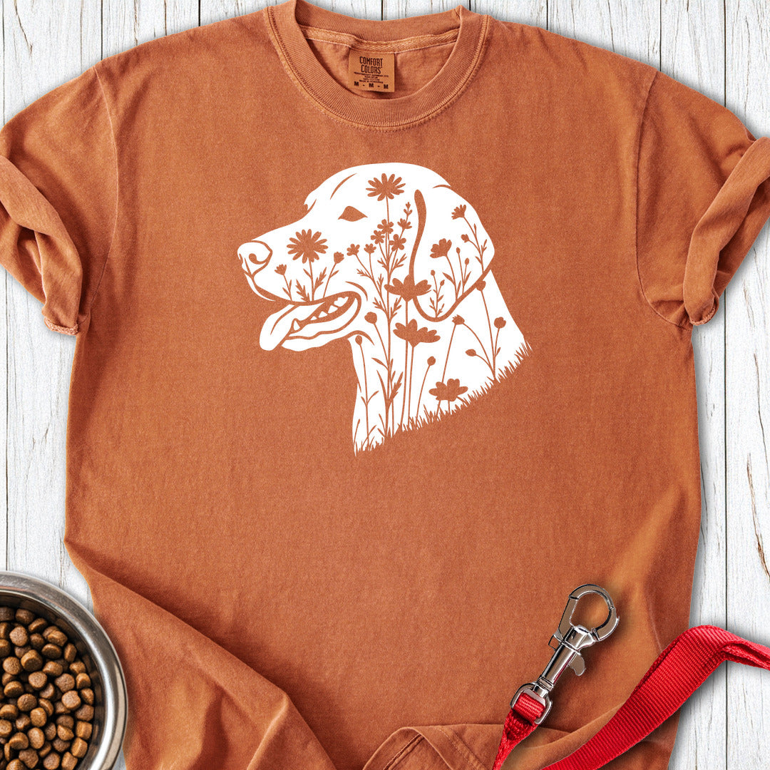 Vizsla Flowers Premium Tee — Yam