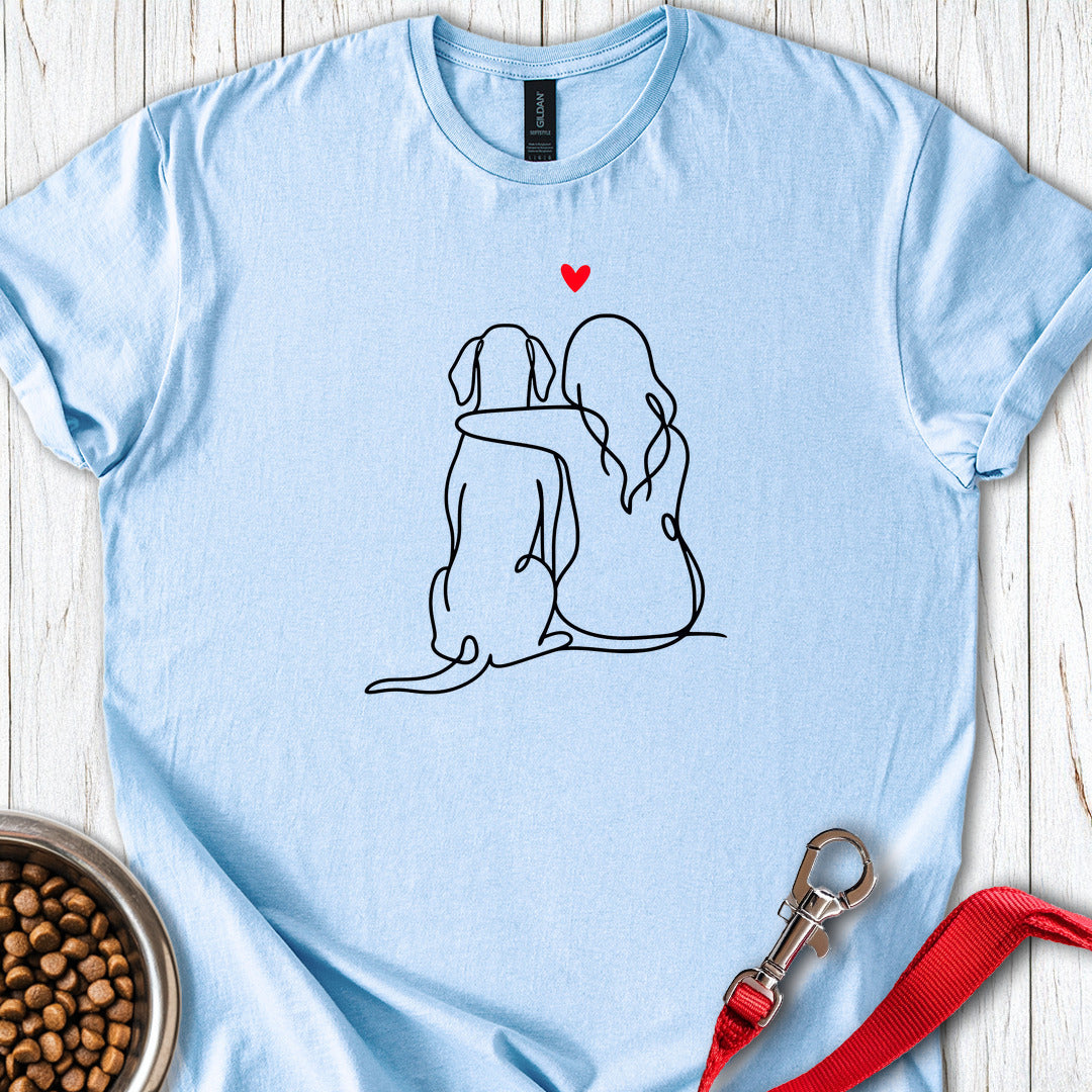 Vizsla Girl Love Light Blue