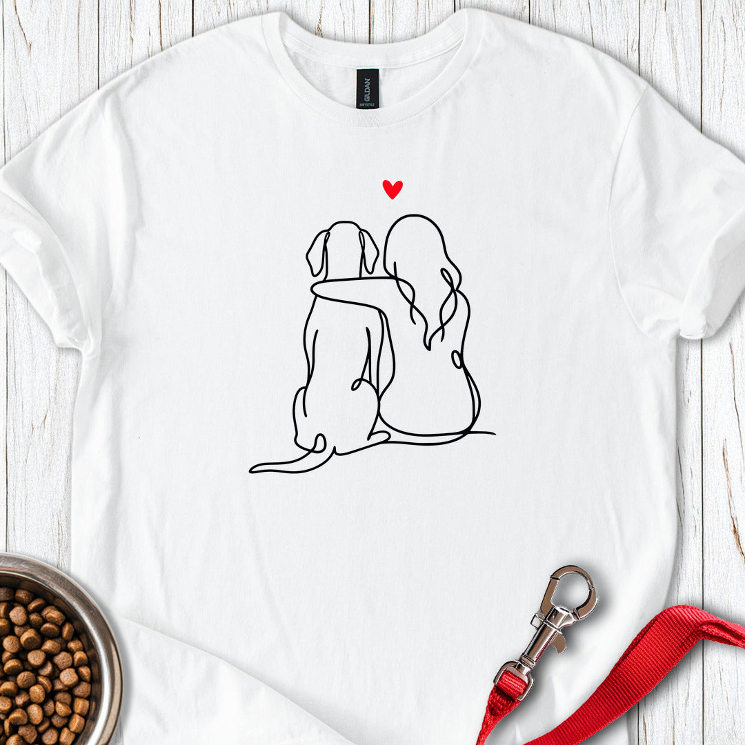 Vizsla Girl Love White