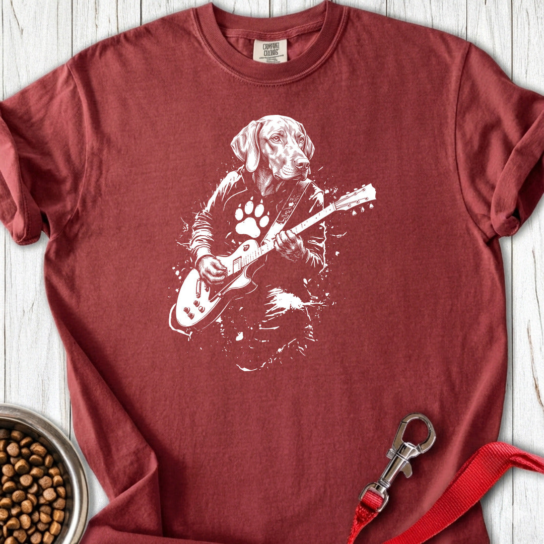 Vizsla Guitar Premium Tee — Brick
