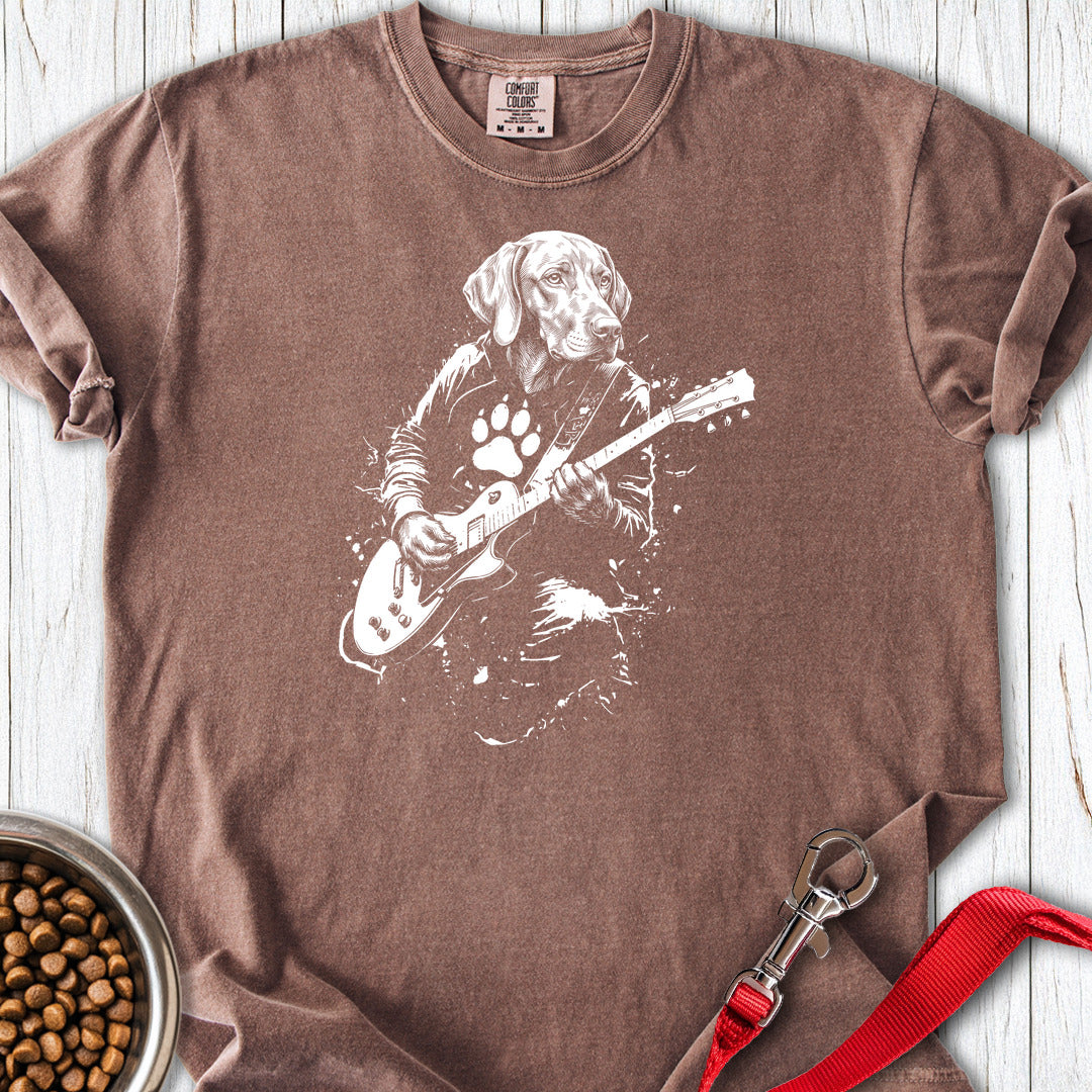 Vizsla Guitar Premium Tee — Espresso