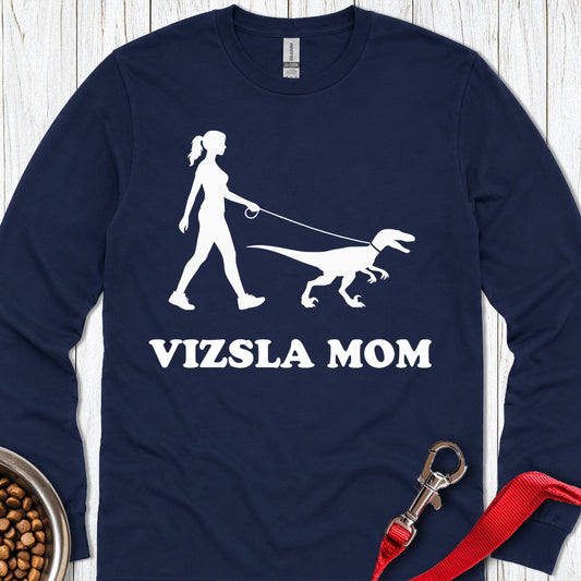 Vizsla Mom Long Sleeve — Navy