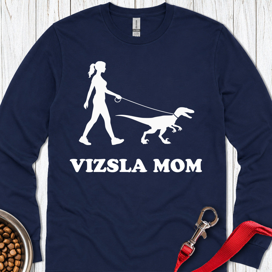 Vizsla Mom Long Sleeve — Navy