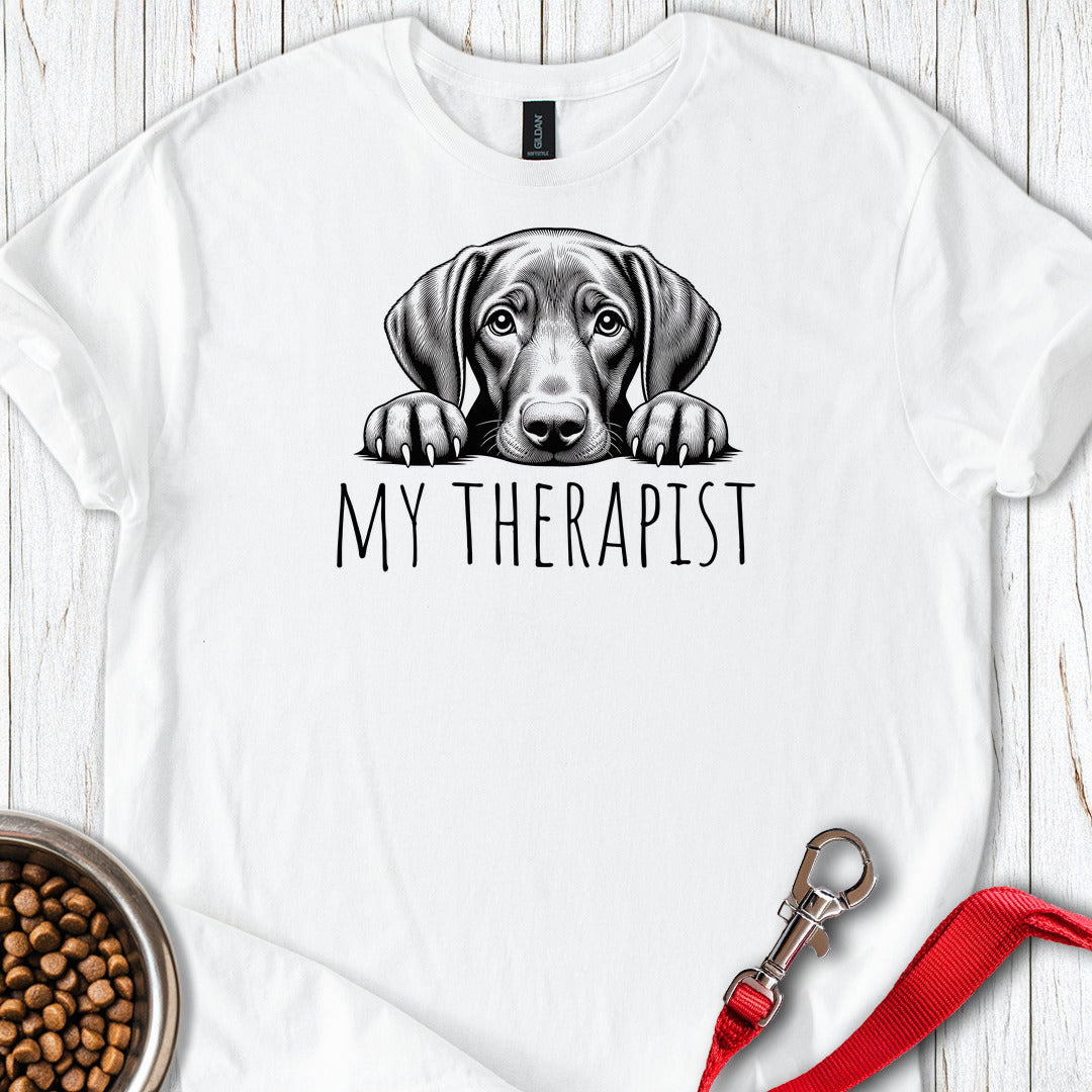 Vizsla My Therapist — White