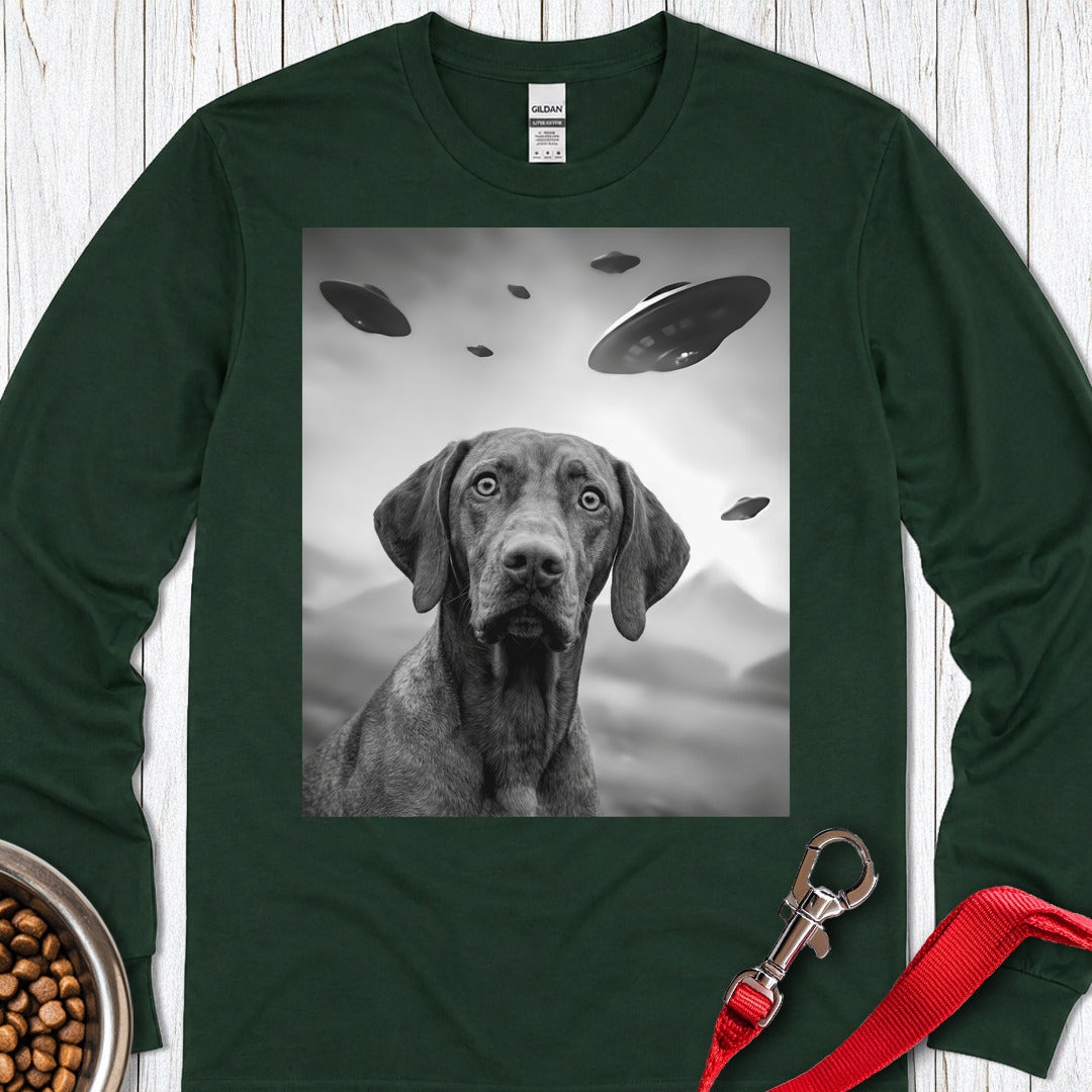 Vizsla UFO Long Sleeve — Forest Green
