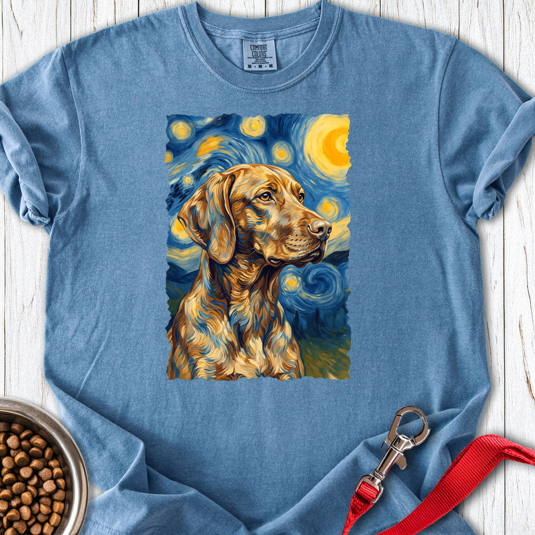 Vizsla Van Gogh Premium Tee — Blue Jean