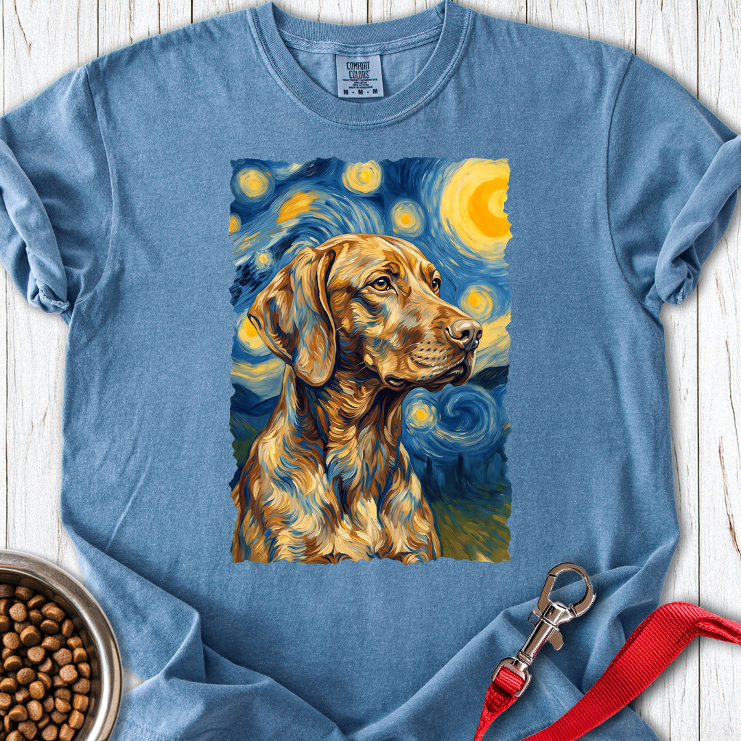 Vizsla Van Gogh Premium Tee Blue Jean