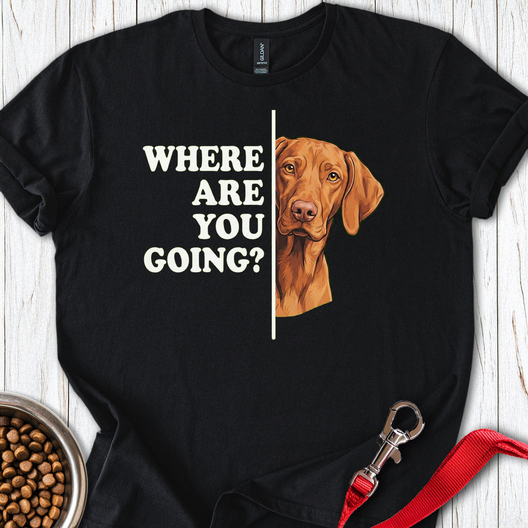 Vizsla Where Are You Going Black