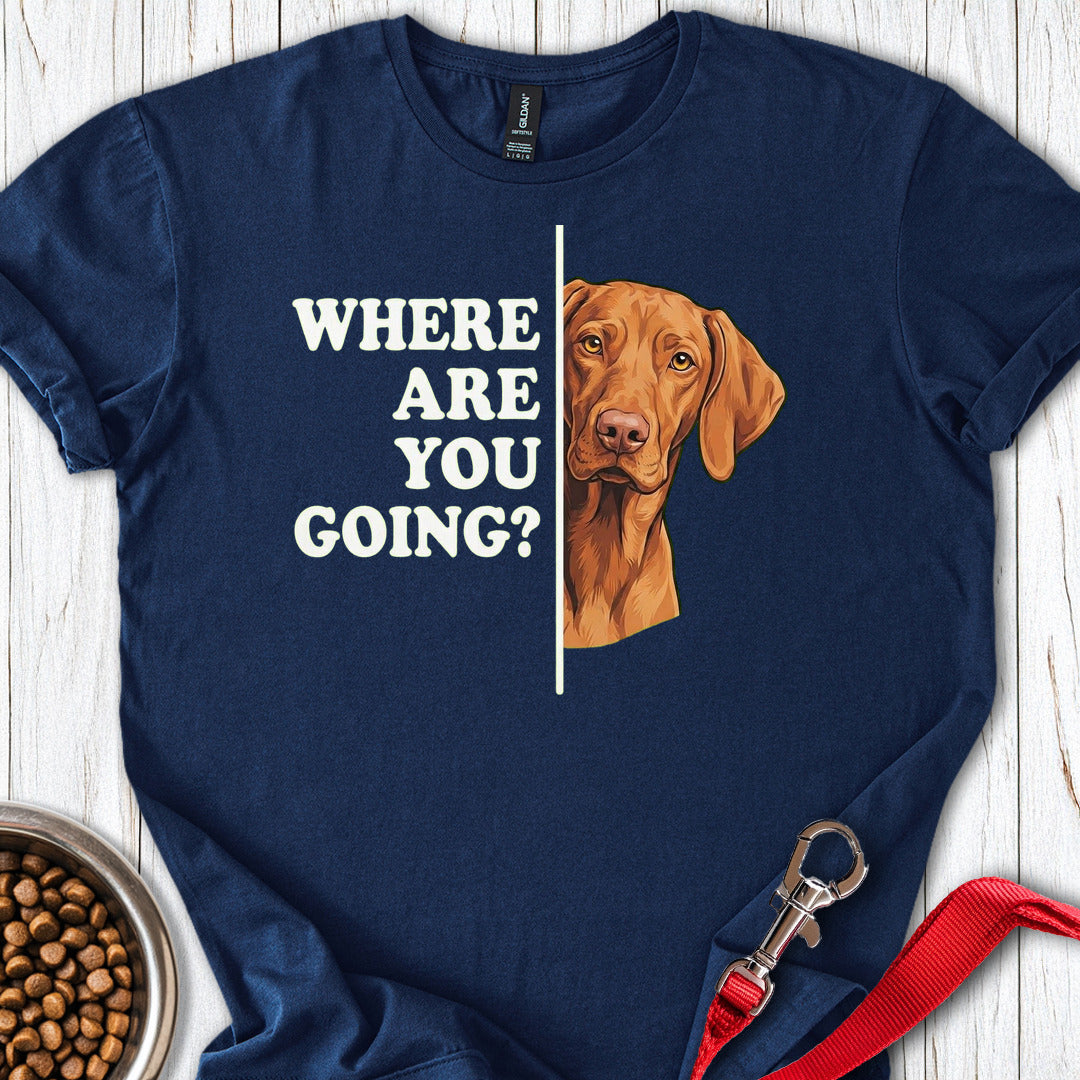Vizsla Where Are You Going Navy