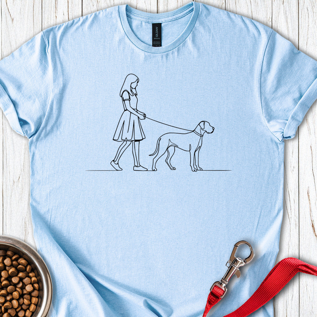 Walking Great Dane Light Blue
