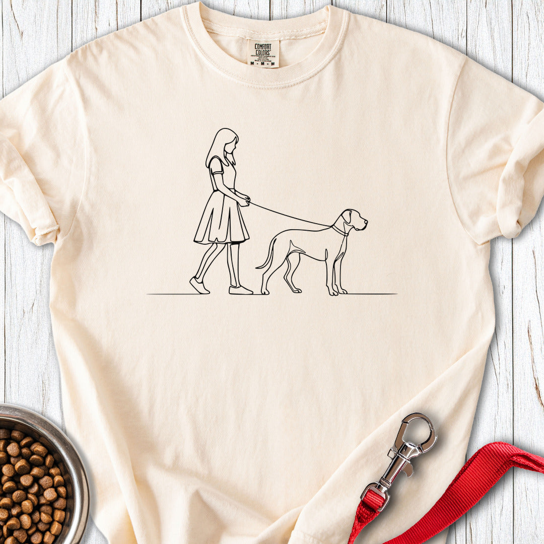 Walking Great Dane Premium Tee — Ivory