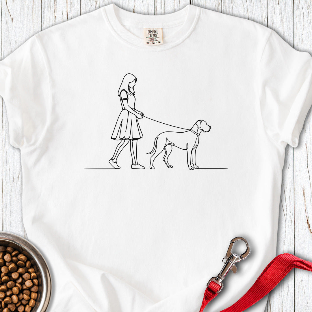 Walking Great Dane Premium Tee — White