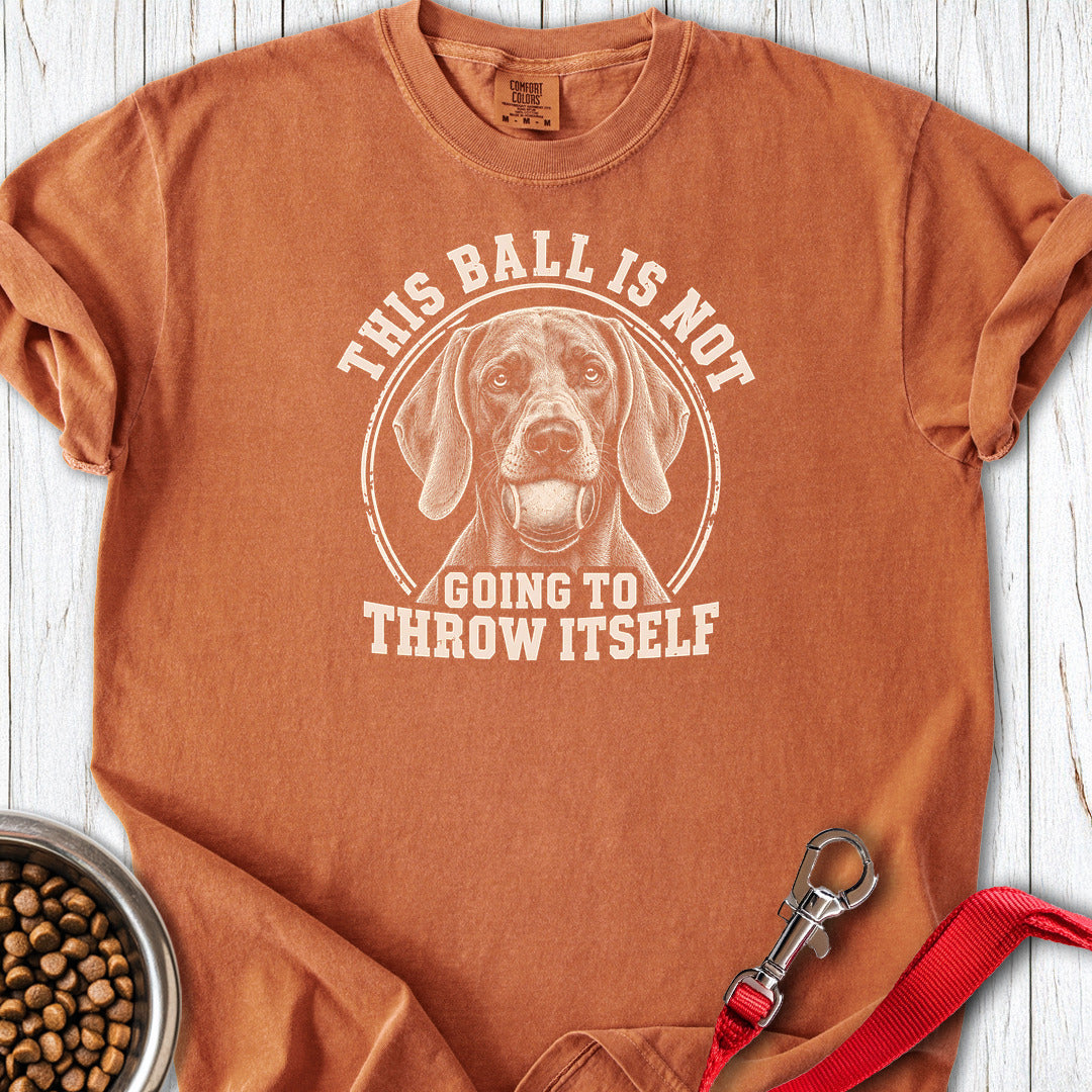 Weimaraner Ball Premium Tee — Yam