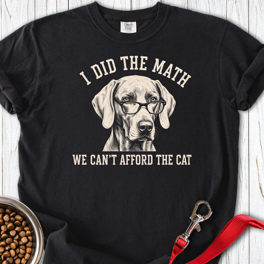 Weimaraner Ban The Cat Premium Tee — Black
