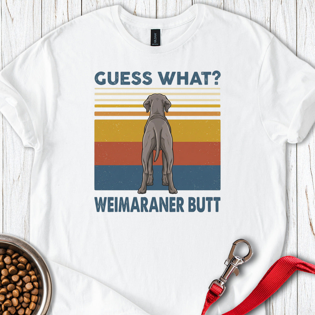 Weimaraner Butt White