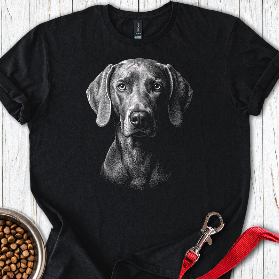Weimaraner Engraved — Black