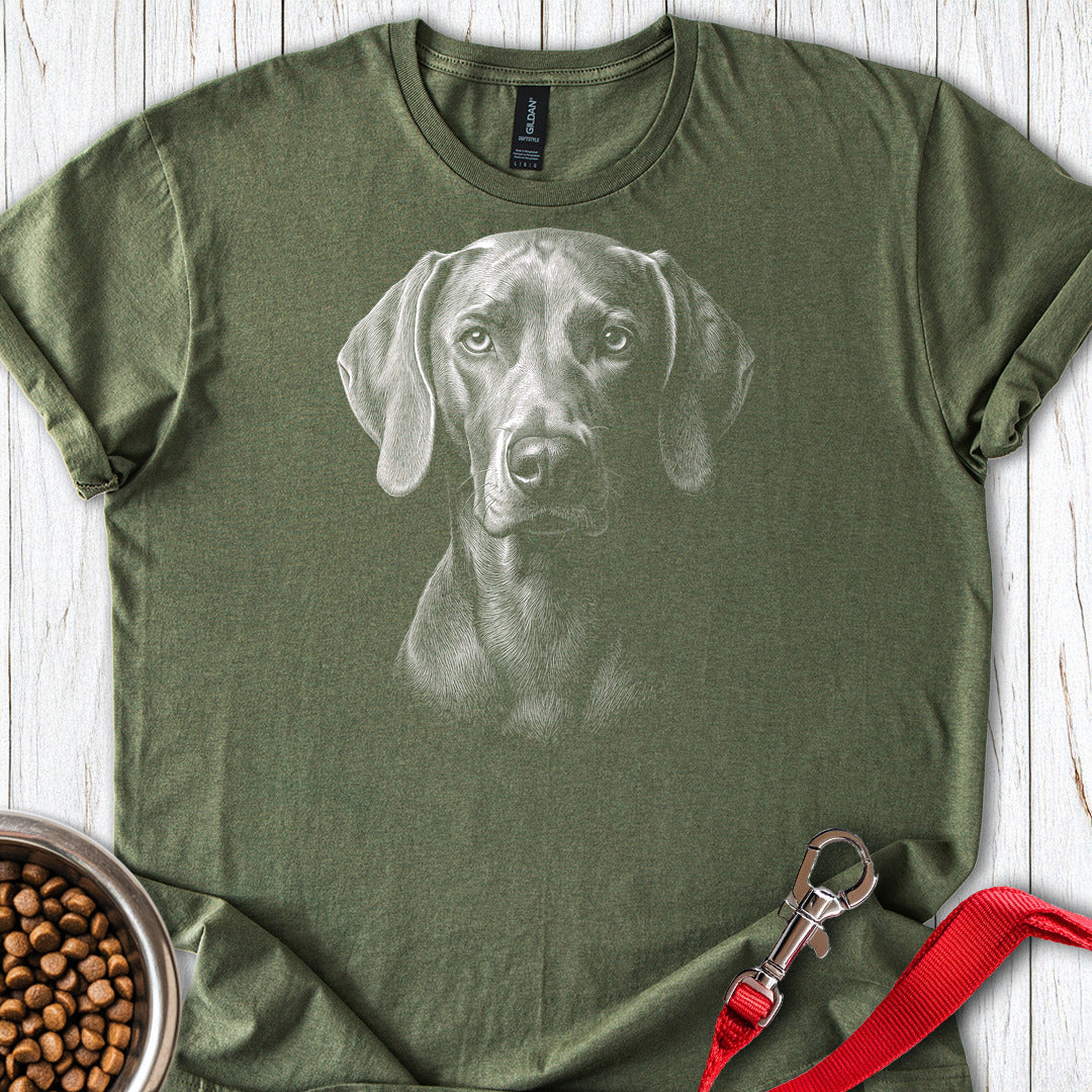 Weimaraner Engraved — Military Green