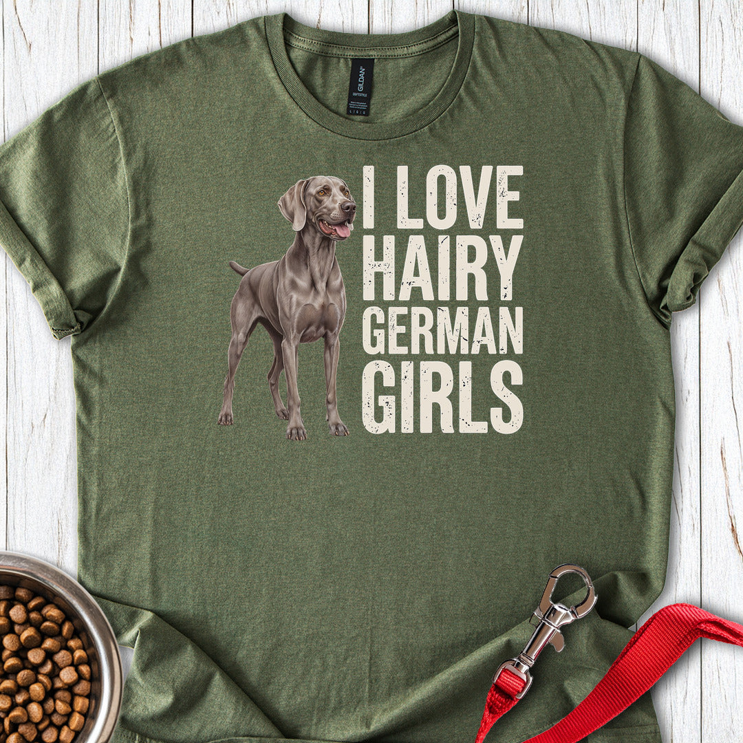 Weimaraner Hairy Girl — Military Green