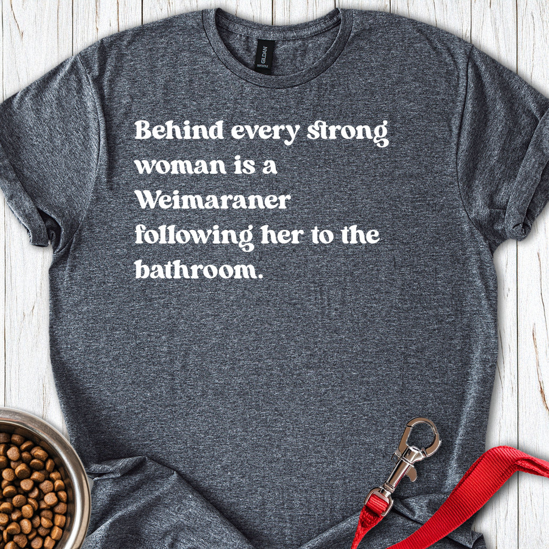 Weimaraner Strong Woman — Dark Heather