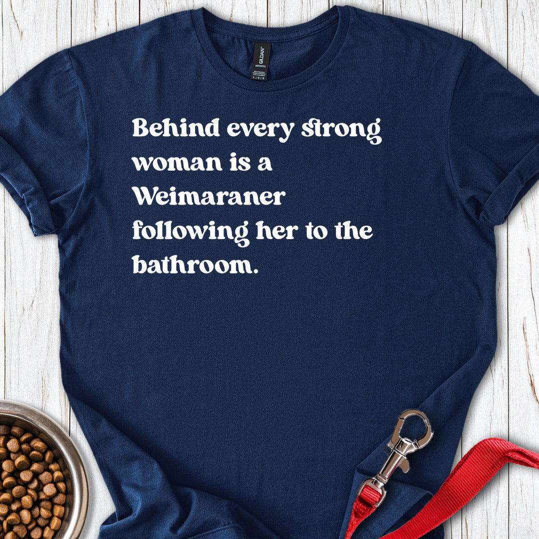 Weimaraner Strong Woman — Navy