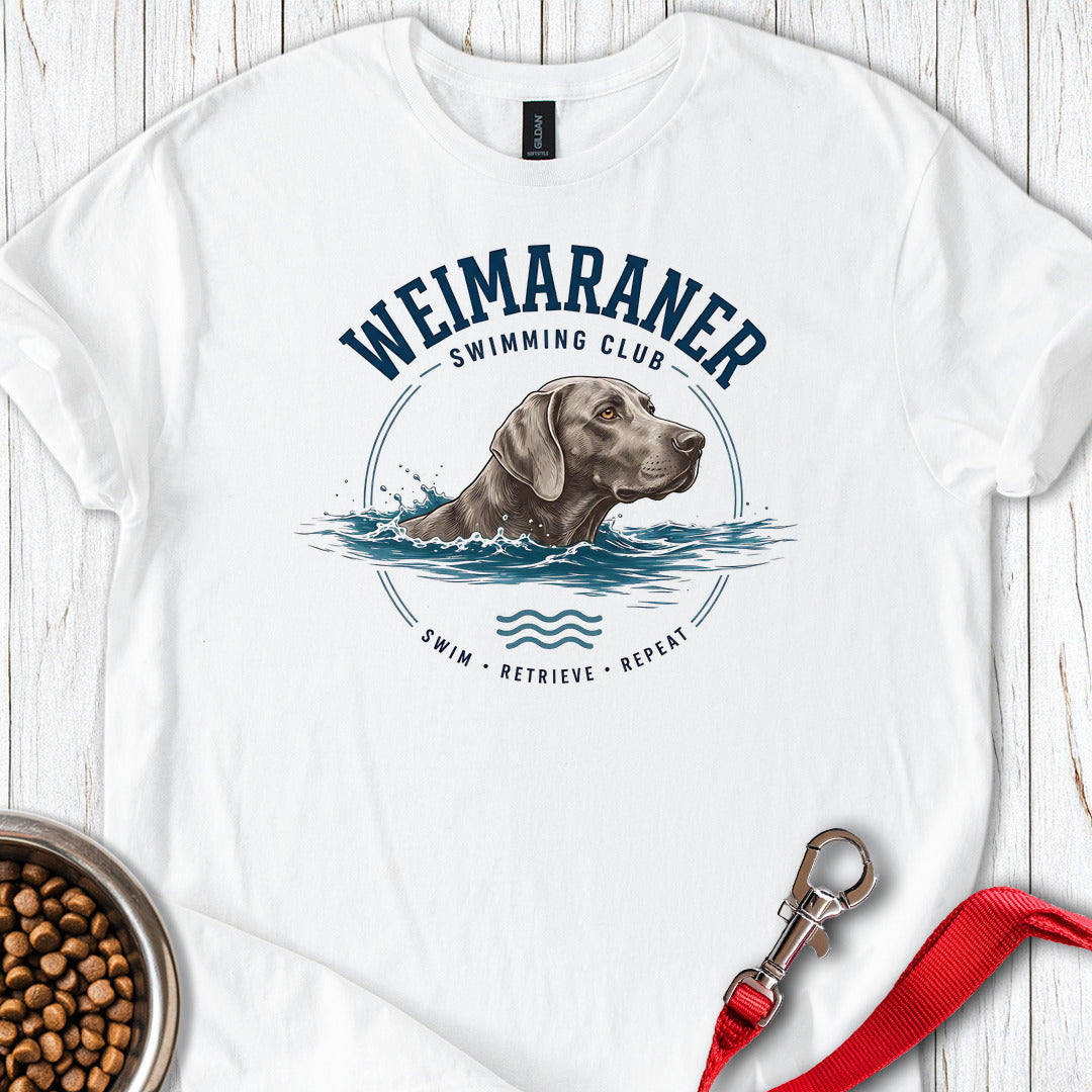 Weimaraner Swimming Club White