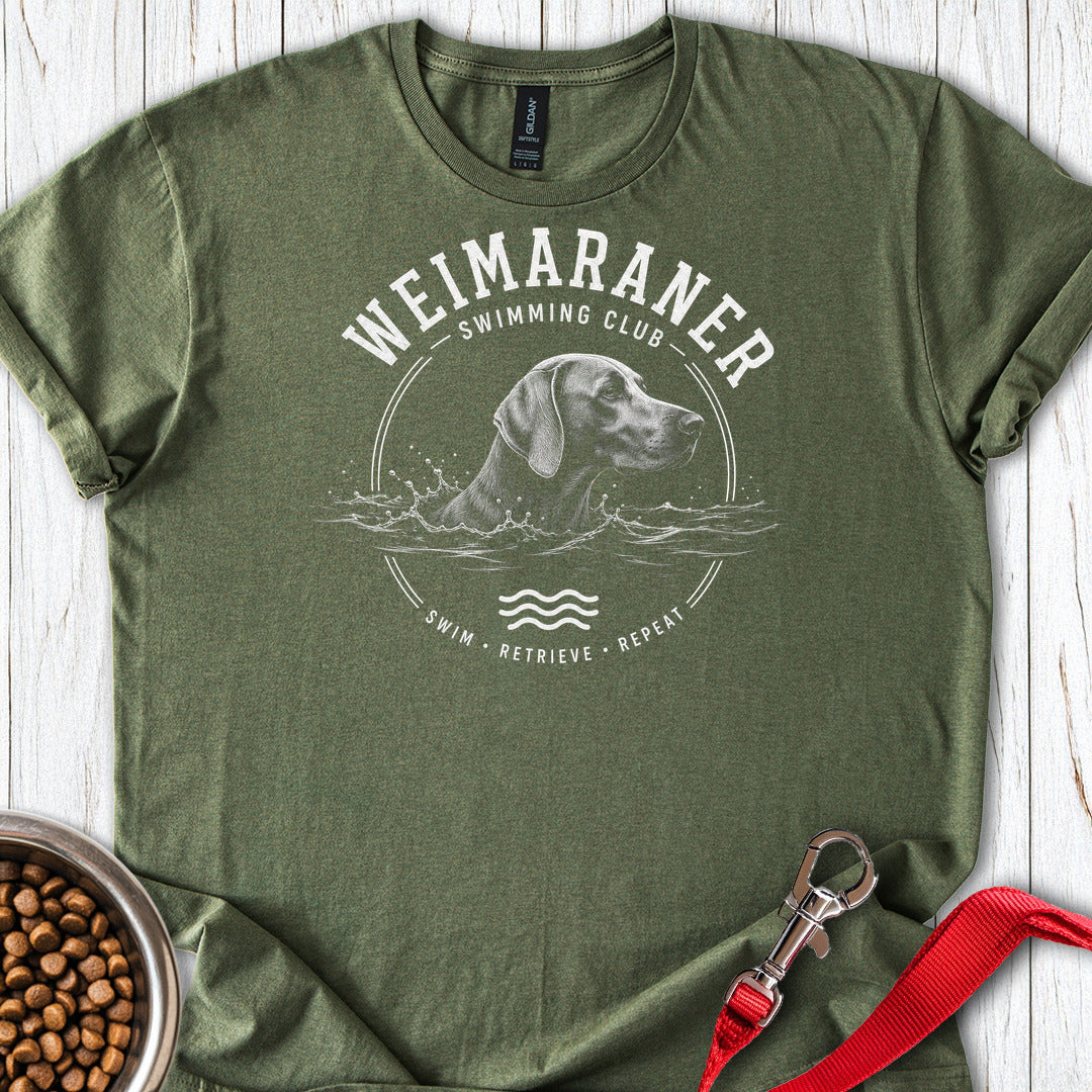 Weimaraner Swimming Club 2 Military Green