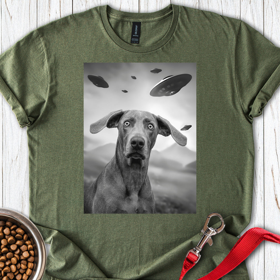 Weimaraner UFO Military Green