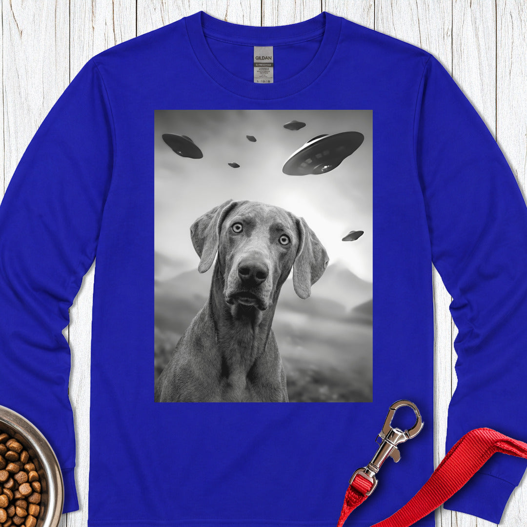 Weimaraner UFO Long Sleeve — Royal