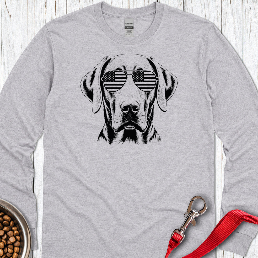 Weimaraner USA Long Sleeve — Sport Grey