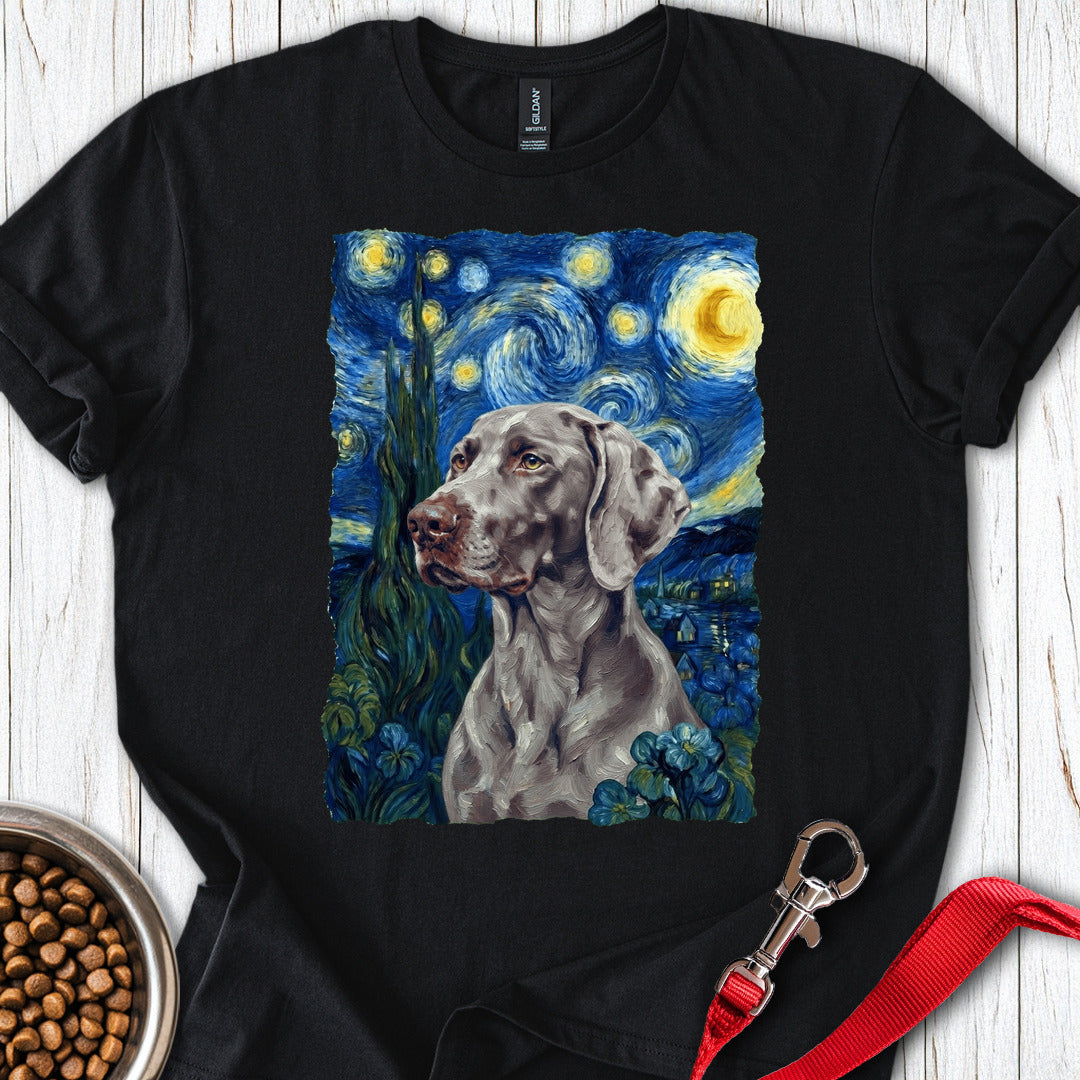 Weimaraner Van Gogh Black