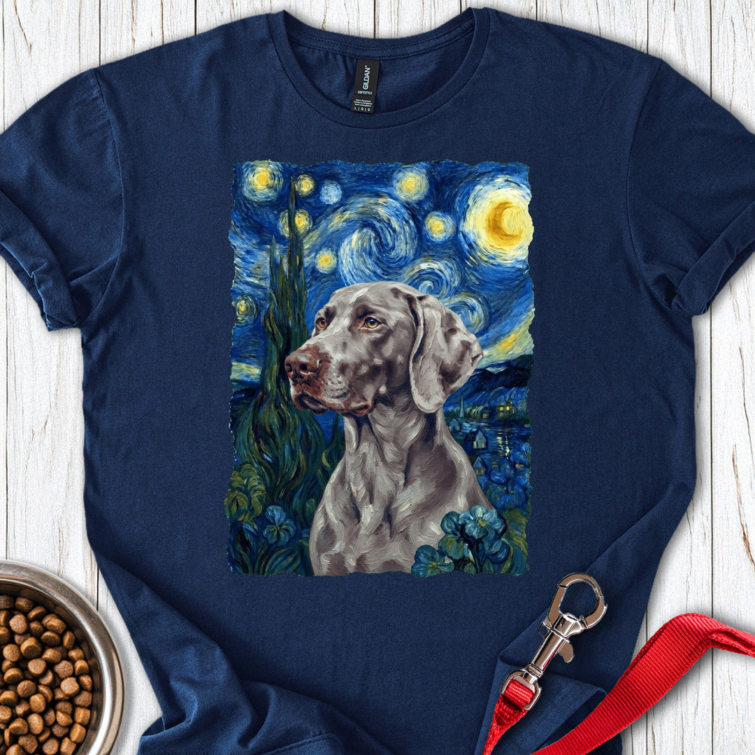 Weimaraner Van Gogh Navy