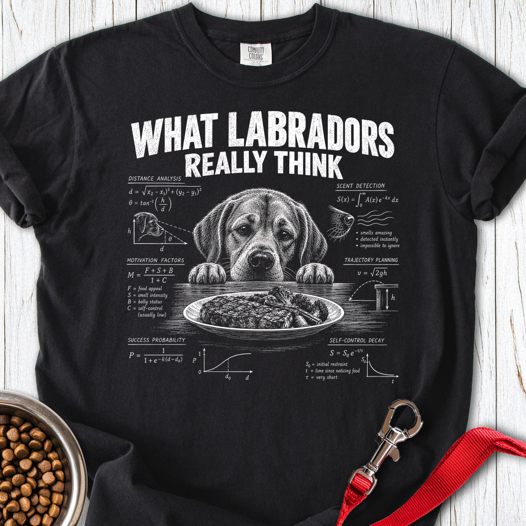What Labradors Think Premium Tee Black