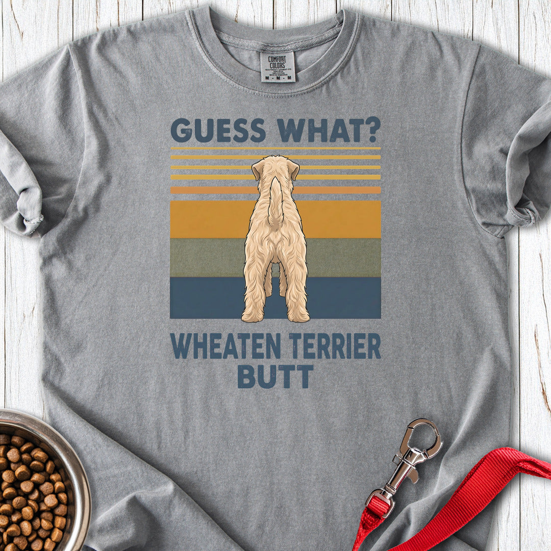 Wheaten Terrier Butt Premium Tee — Grey