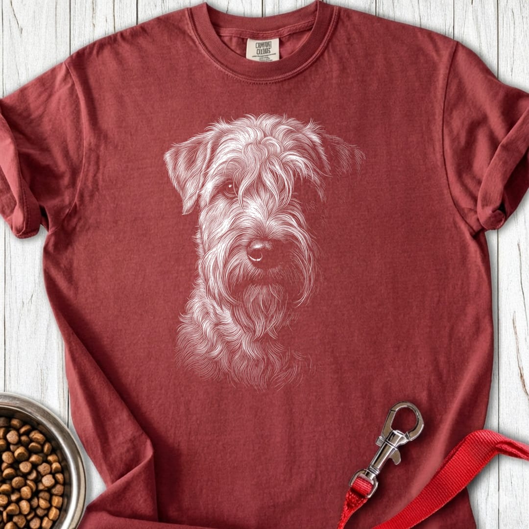 Wheaten Terrier Engraved Premium Tee Brick