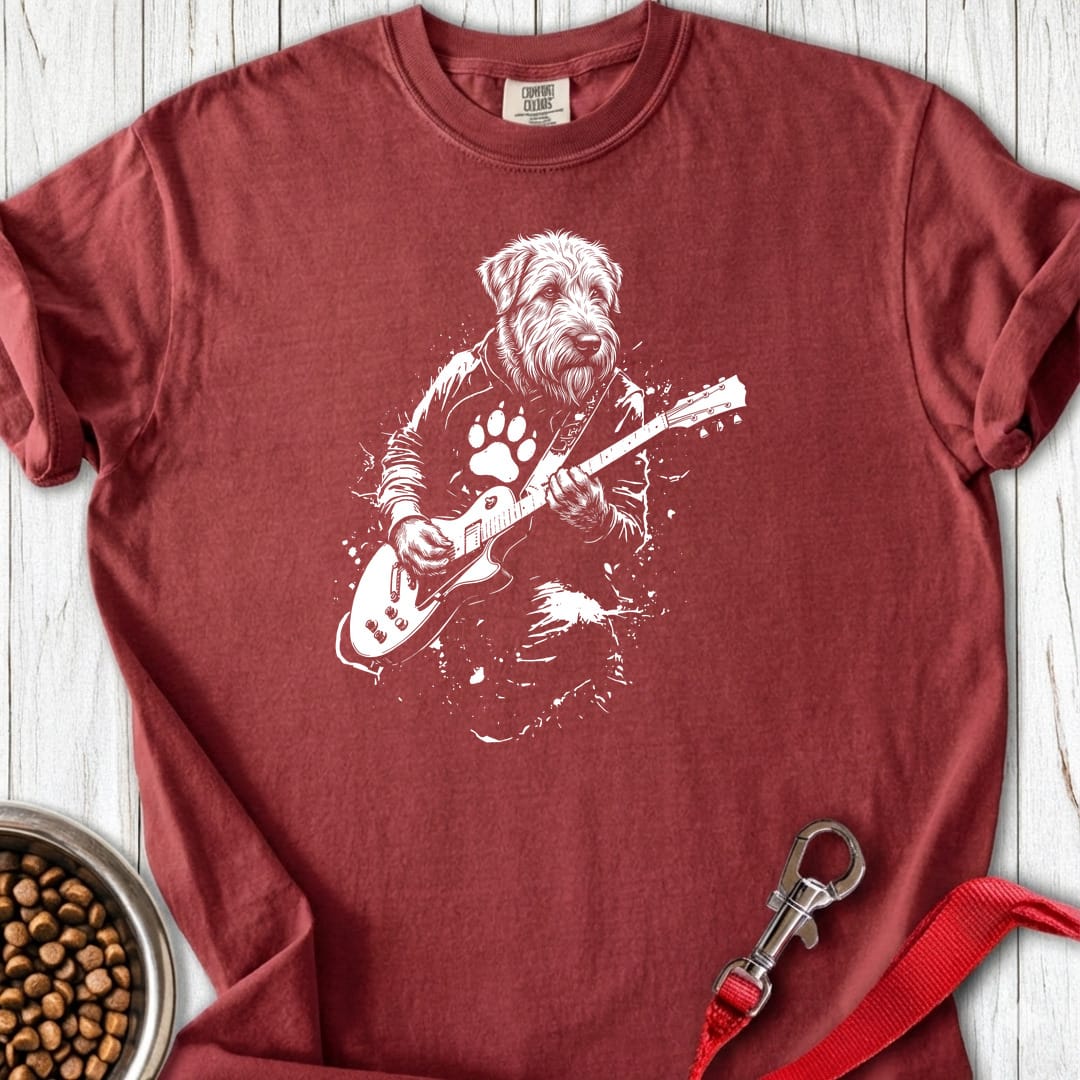 Wheaten Terrier Guitar Premium Tee Brick