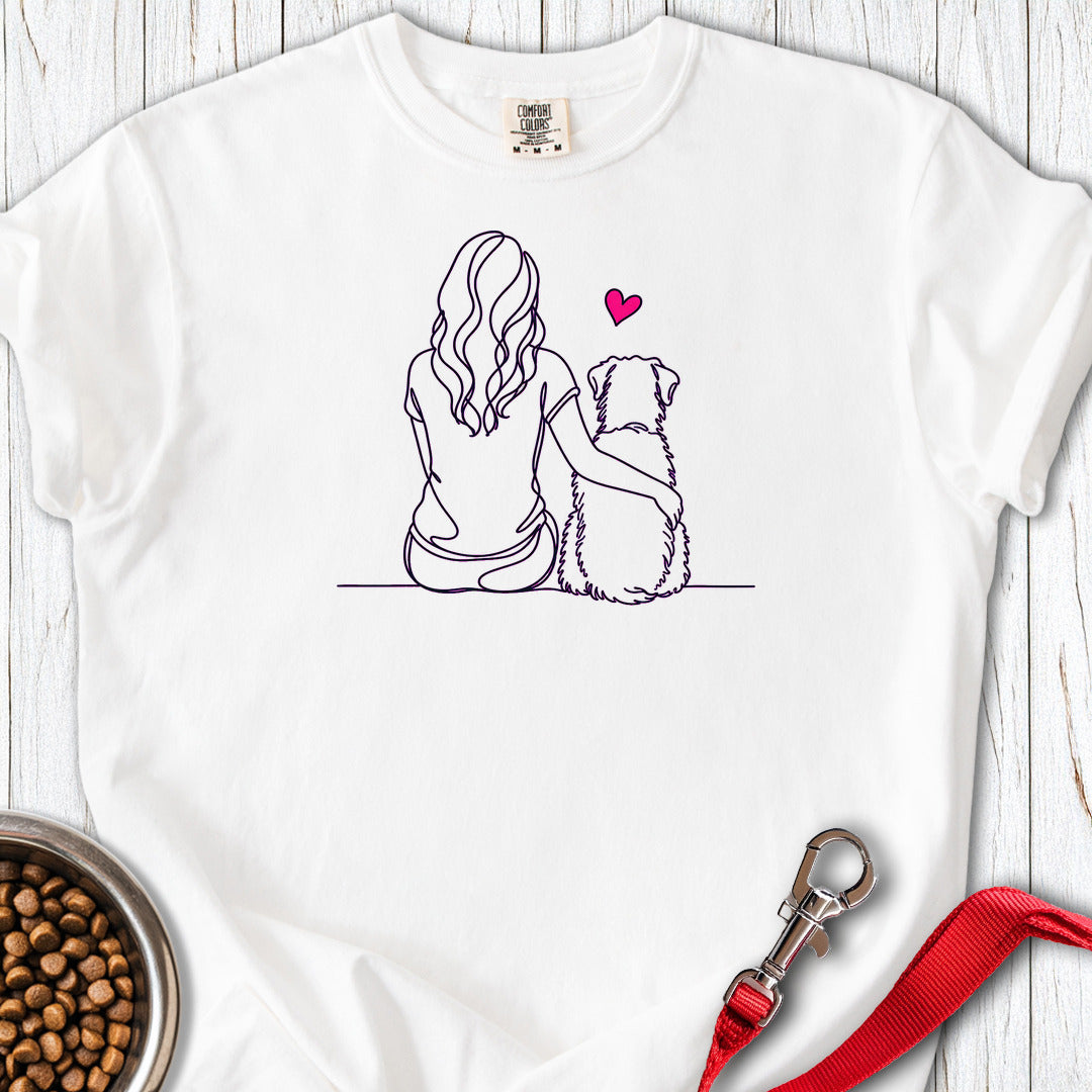 Wheaten Terrier Hug Premium Tee — White